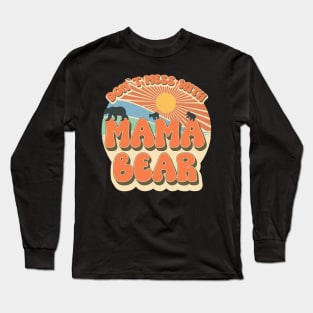 Don't mess with mama bear Hippie style Long Sleeve T-Shirt